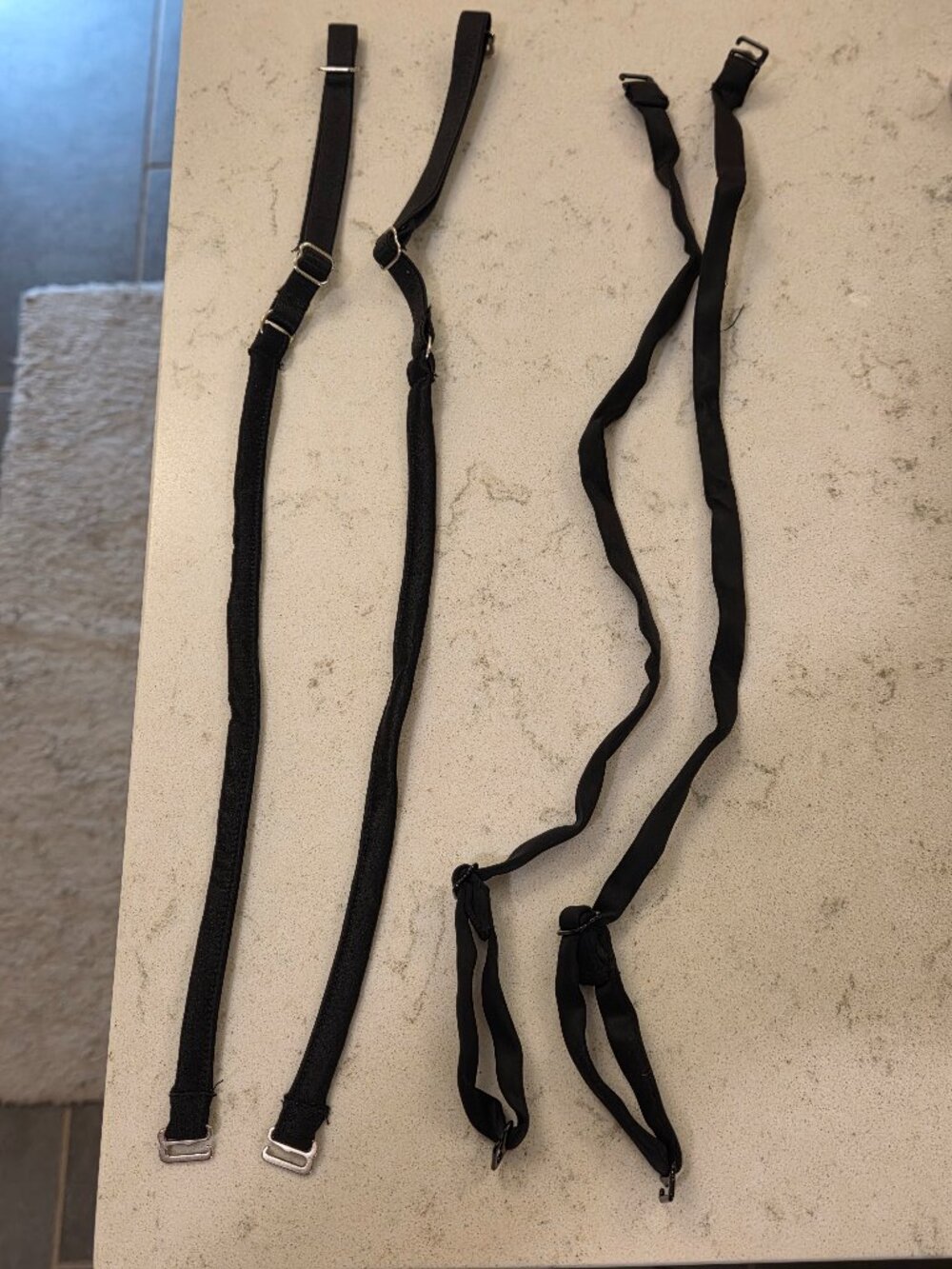 2 Sets of Bra Straps, Black, Adjustable NWOT